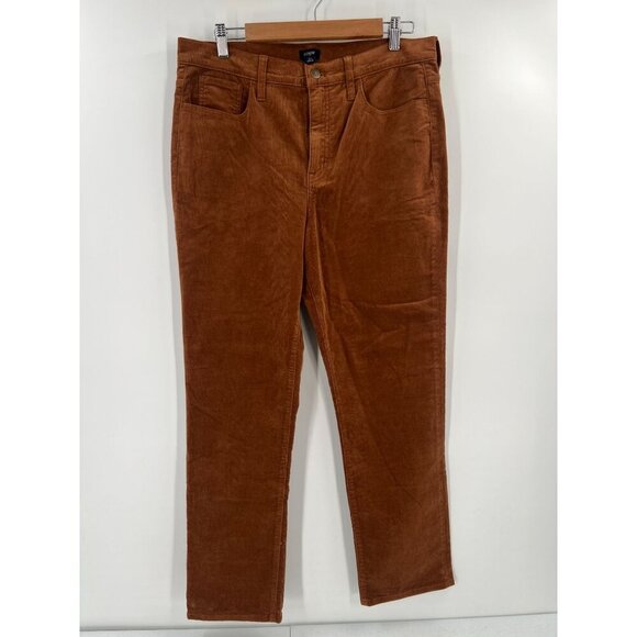 J.Crew 31 Rust Brown Corduroy Straight Leg Pants - Picture 1 of 11